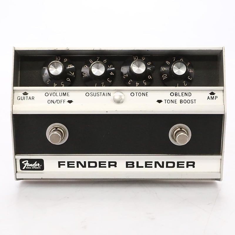 Vintage Fender Blender Boost Distortion Fuzz Guitar Effects Pedal