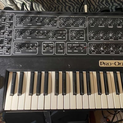 Sequential  Circuits Pro-One 37-Key Monophonic Synthesizer 1981 - 1984 - Black