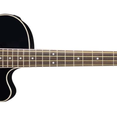 Oscar Schmidt OB100B Acoustic-Electric  Bass Guitar - Black image 5