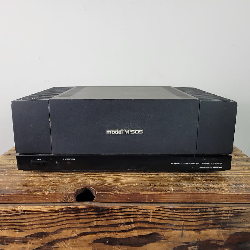 Onkyo Integra M-505 パワーアンプ ONKYO Integra M-505 パワーアンプの調整と紹介と試聴 1977年のパワー