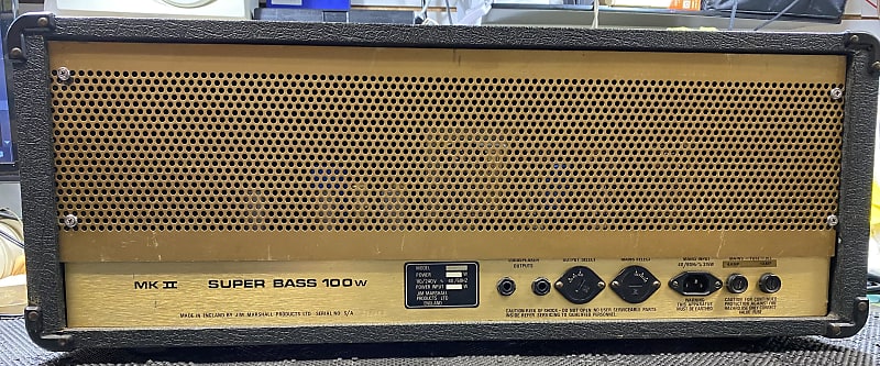 1981 Marshall Super Bass JCM 800 MK II Model 1992 - 100 Watt Tube Head