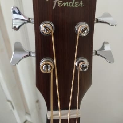 Fender BG29 NAT Acoustic/Electric Bass with Hard Case image 3