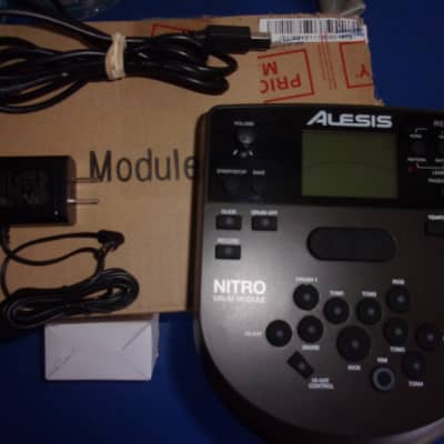 New Alesis Module Brain + Alesis Power Cord and Free  USB cable from Nitro DM7  Rubber Pad Drum Set image 1