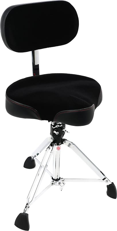 Gibraltar 9608MB Moto Style Drum Throne with Backrest (3-pack) Bundle image 1