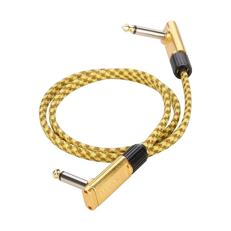 RockBoard Cable de Patch Flat Vintage Tweed 30 cm Reverb