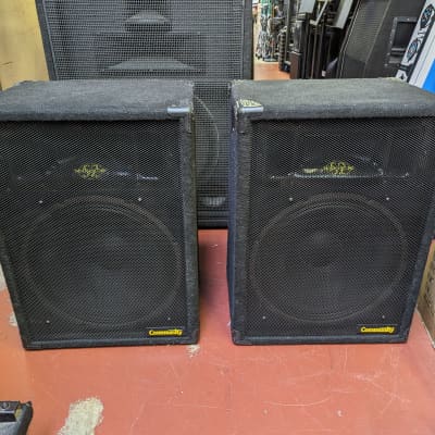 Matched Pair! 1996 Community CSS35-S2 Passive (Not Powered) 15" & Horn Main Speakers - Look Really Good - Sound Excellent! image 1