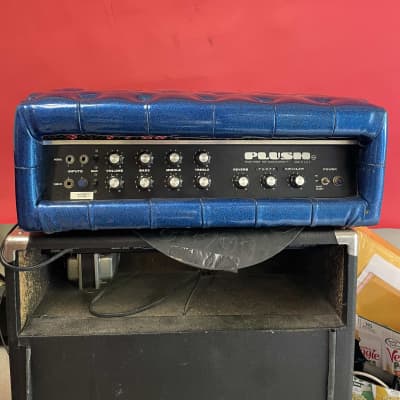 Plush P1000S 1970s - Blue Sparkle Vinyl - Modded with Fuzz Circuit for sale