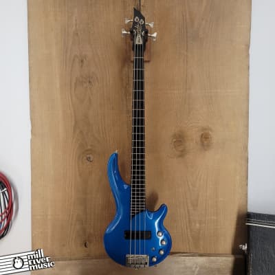Cort Curbow 4 Electric Bass Blue w/ HSC Used image 2