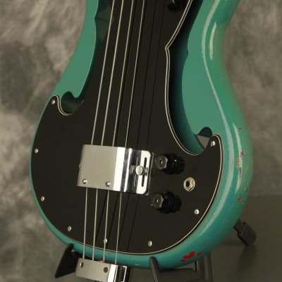 RARE 1960's Ampeg AEB-1 Scroll Bass original BLUE + BLACK!!! image 5