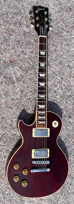 Gibson Les Paul Standard Lefty 1981 - Amaranth Burgundy color | Reverb