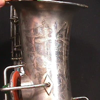 Vintage Silver Buescher True Tone Alto Saxophone in a Hard Case as-is   7 S image 8