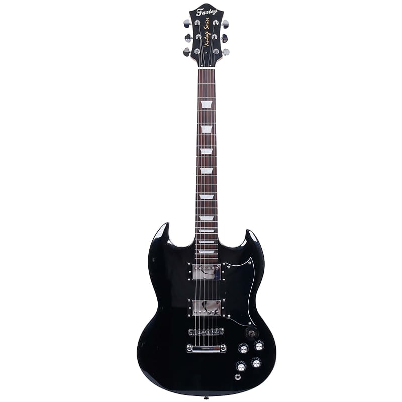 Fazley FSG418BK electric guitar, black image 1