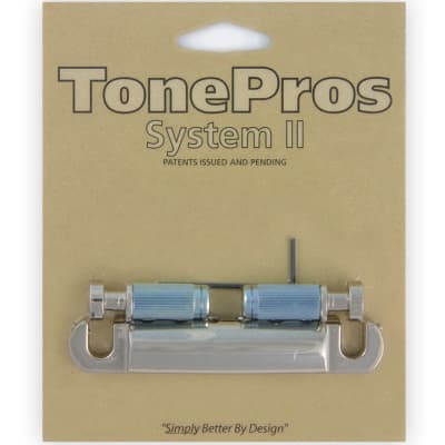 NEW TonePros T1ZS-N Locking Stop Tailpiece for USA Gibson® Guitars - Nickel image 1