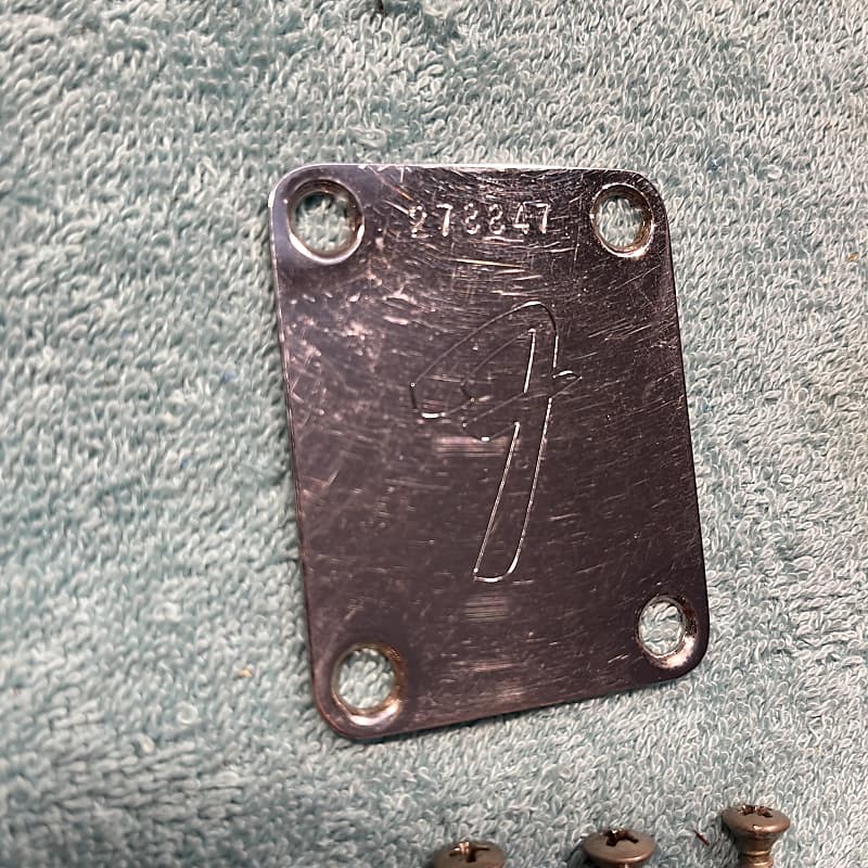 1969 Fender Jazz Bass Neck Plate Reverb