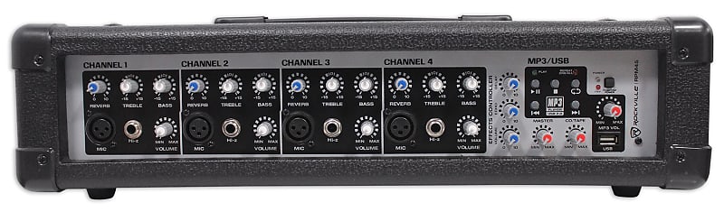 Rockville RPM45 1800w Powered Soundboard Mixing Console Mixer | Reverb