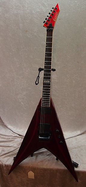 Edwards by ESP Flying V electric guitar in red finish | Reverb
