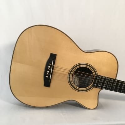 Asturias Solo Herringbone - 000 with cutaway. Handmade acoustic guitar from Japan, doblen case. image 3