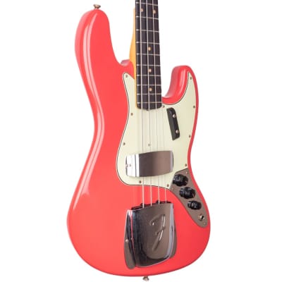 Fender Custom Shop Limited Edition 1964 JAZZ BASS JourneyMan - Aged Fiesta Red - 9.0 pounds - CZ570461 image 7