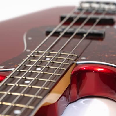 2012 Tokai Jazz Sound Electric J Bass - Candy Apple Red - Lefty image 8