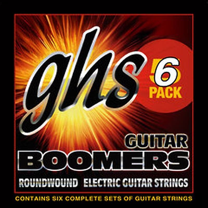 GHS Boomers Guitar Strings 6-Packs Roundwound Electric Extra Light 09-42 image 1