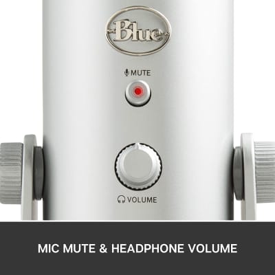 Blue Microphones Yeti Multi-pattern USB Condenser Microphone  - Silver image 2