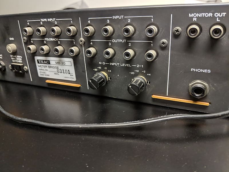 TEAC MB-20 Meter bridge - 4 Vintage VU Meters | Reverb