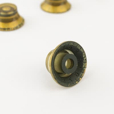 Guitar Lovers Gold Top Hat Bell Knobs Aged (4) image 3
