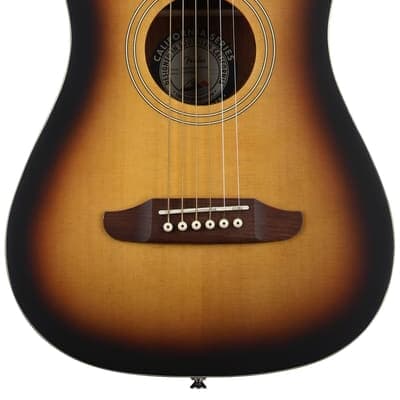 Fender Redondo Mini Acoustic Guitar - Sunburst image 2