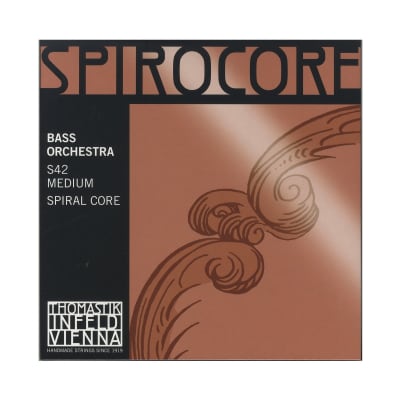 Dr Thomastik S42 Spirocore Bass Strings, Spiral Core, 4/4 Size Scale, Medium image 1