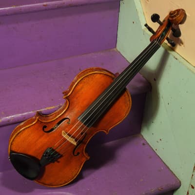 2000s Unmarked Faux-Vuillaume 4/4 Violin w/Antiqued Finish (VIDEO! Ready to Go) image 1