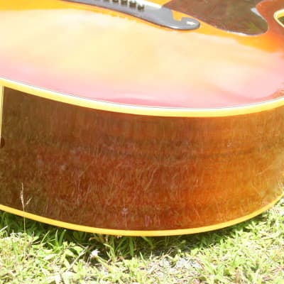 Greco Canda 404 J200 style guitar 1972 Sunburst+Original Hard Case FREE imagen 16
