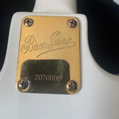 Burns Bison 62 Re-issue  in White, Gold Hardware circa 1992 image 7