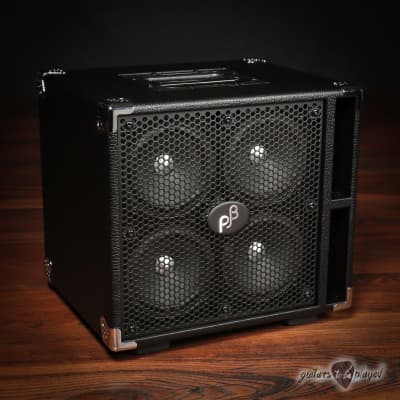 Phil Jones Bass C4 Compact 4x5” 400W 8-ohm Speaker Cabinet w/ Cover - Black image 1