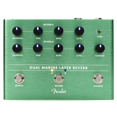 Fender Dual Marine Layer Reverb Guitar Effects Pedal image 2