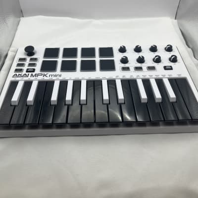 Akai MPK Mini 25-Key MIDI Controller - White