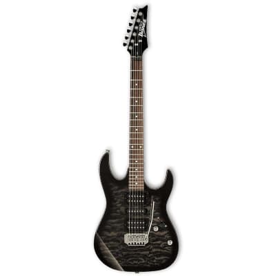 Ibanez GRX70QA Electric Guitar (Transparent Black Burst) for sale