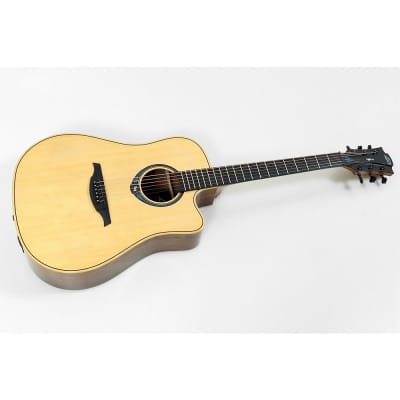 Lag Tramontane Hyvibe 30 THV30ACE Auditorium Natural Electro Acoustic Guitar  & Case | Reverb