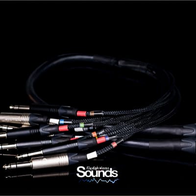 Waves Sounds TRS In 8 CH - XLR Out Summing Cable 2019 Black & Silver image 4