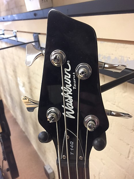 Washburn T14Q Electric Bass Trans Blue Quilt | Reverb