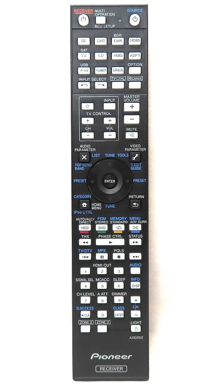 Original OEM Pioneer AXD7612 Receiver Remote Control | Reverb