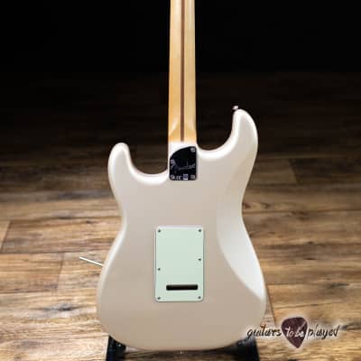2021 Fender MIM Deluxe Stratocaster HSS VegaTrem w/ Case - Blizzard Pearl image 8
