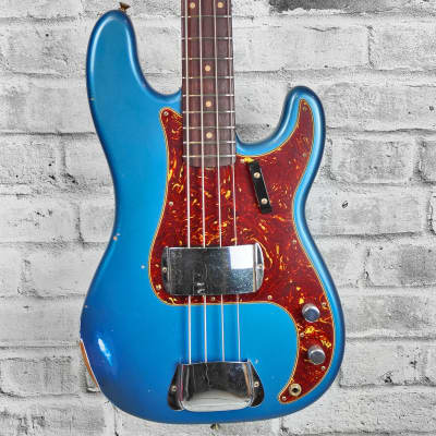 Fender Custom Shop 1964 Precision Bass Relic, Rosewood Fingerboard, Aged Lake Placid Blue image 3