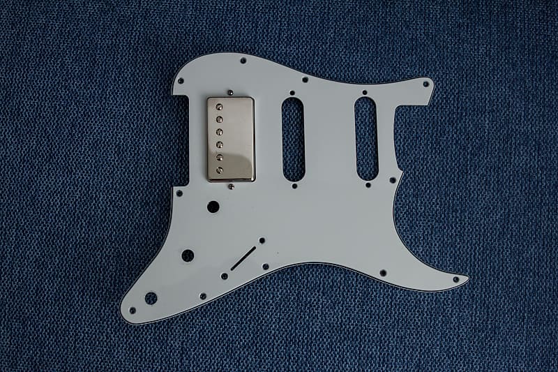 Fender HSS Pickguard with GFS Pro Series Alnico II Humbucker Reverb