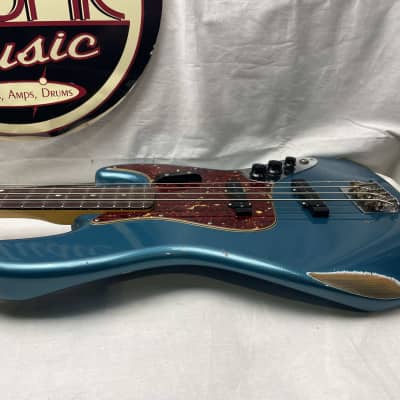 Fender Custom Shop '64 Jazz Bass Relic 4-string J-Bass with COA + Case 2023 - Ocean Turquoise / Rosewood fingerboard image 13