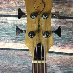 Used Custom Made Left Handed Behold the Lion Short Scale Electric Bass with Bag image 3