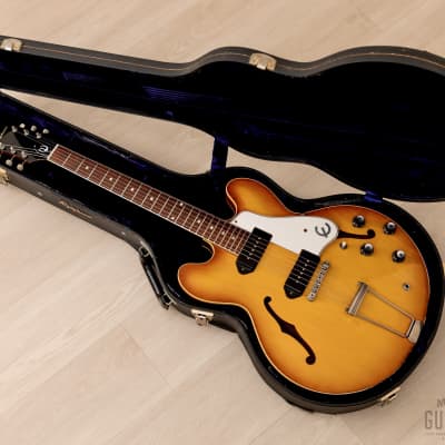 1961 Epiphone Casino E-230TD Vintage Electric Guitar Royal Tan, First-Year w/ Case image 21