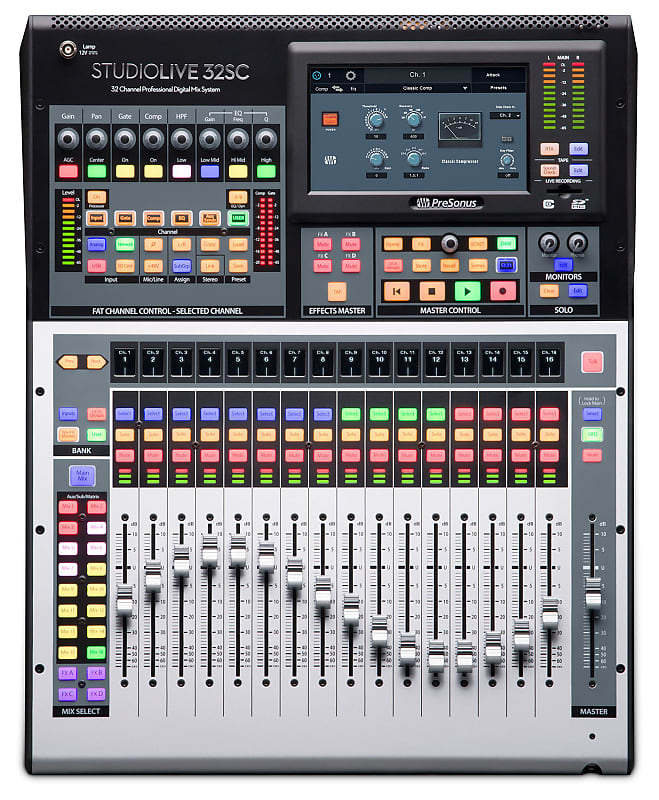 Presonus STUDIOLIVE 32SC 32-Channel/22-Bus Digital Mixer+Recording Interface image 1