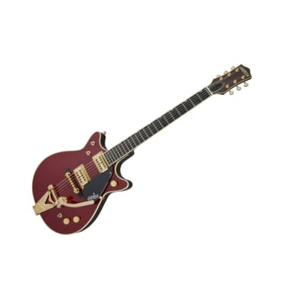 Gretsch G6131T-62 Vintage Select '62 Jet 6-String Right-Handed Electric Guitar with Bigsby, Ebony Fingerboard, and TV Jones Classic Pickups (Vintage Firebird Red) image 3