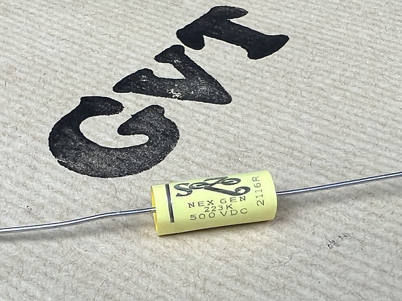 Sozo Capacitor - SoZo 0.022uf NexGen Yellow Mustard Vintage
