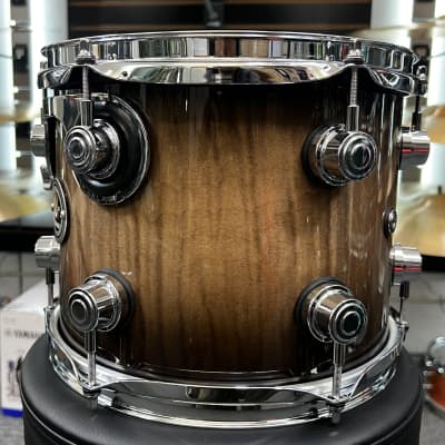 DW DWe 5pc with Cymbals - Candy Black Burst Over Curly Maple image 12